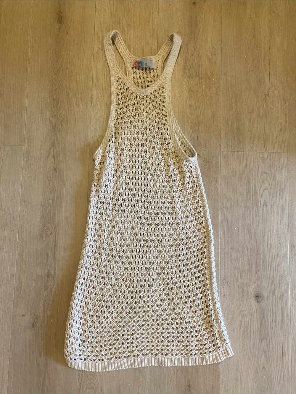 Free people Beach Open-Knit Beach Cover Dress in Cream